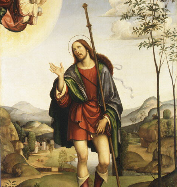 St Rocco the protector of the plague - image